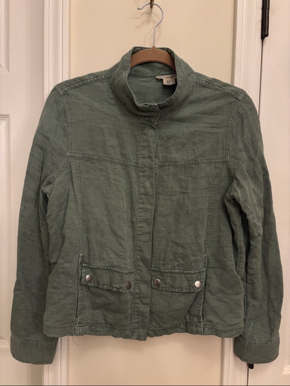 Christian Siriano Sage Green Utility Jacket